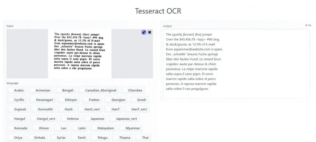 Tesseract OCR Yazılım Demosu