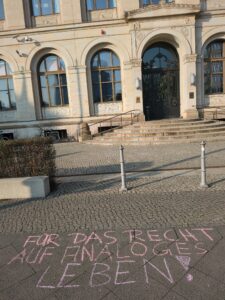 Protest against the Artificial Intelligence Action Summit in Grand Palais Paris in February 2025 at BMDV in Berlin 2025 02 08 04 1.jpg 1